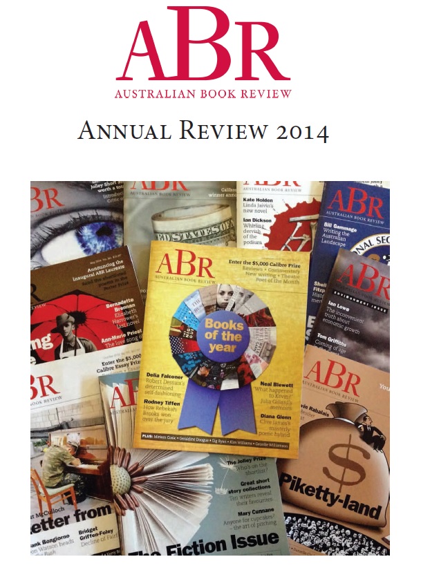 Front cover of Australian Book Review Annual Review 2014